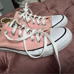 Converse Pink and Cream Sneakers